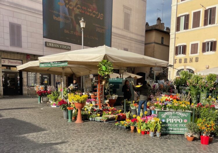 A beautiful market in Rome. 